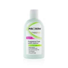 pHisoderm Fragrance Free Cream Cleanser For Sensitive Skin 6 Ounce Bottle