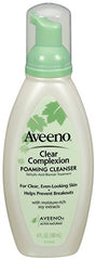 Aveeno Active Naturals Clear Complexion Foaming Cleanser 6 Ounce Each