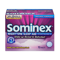 Sominex Nighttime Sleep Aid Original Formula 72 Count Each