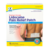 Quality Choice Max Strength Lidocaine Pain Relief Patch 5 Patches