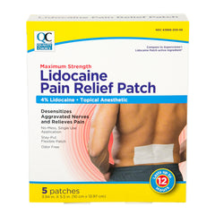 Quality Choice Max Strength Lidocaine Pain Relief Patch 5 Patches