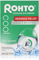 Rohto Lubricant Eye Drops Redness Relief Cooling 0.4 Ounce Each