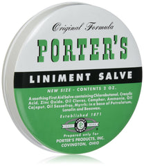 Orginal Formula Porter's Liniment Salve 2 Ounce for Cuts Burns