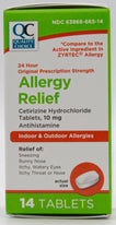 Quality Choice Allergy Relief Cetrizine HCI 10 mg 14 Caplets