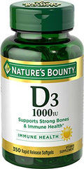 Nature's Bounty Vitamin D3 1000 IU Softgels 350 Each
