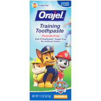 Orajel Toddler Training Toothpaste Paw Patrol Tooty Fruity Flavor 1.50 Ounce Each