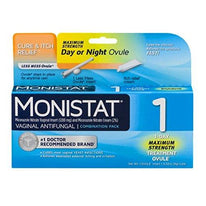 Monistat 1 Vaginal Antifungal Day or Night 1-Day Treatment Combination Pack