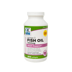Quality Choice Omega 3 Fish Oil 1000mg 200 Tablets Each