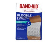 BAND-AID Flexible Fabric Bandages Extra Large 10 Each