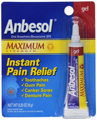 Anbesol Gel Maximum Strength 0.33 Ounce Each