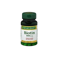 Nature's Bounty Biotin 1000 mcg Tablets 100 Each