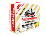 Fisherman's Friend Cough Drops, Cough Suppressant and Sore Throat Lozenges, Sugar Free Honey-Lemon, (1 Pack of 40)