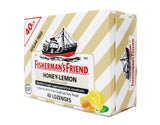 Fisherman's Friend Cough Drops, Cough Suppressant and Sore Throat Lozenges, Sugar Free Honey-Lemon, (1 Pack of 40)