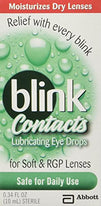 Blink Contacts Lubricating Eye Drops 10 mL Each