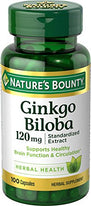 Nature's Bounty Ginkgo Biloba 120 mg 100 Each