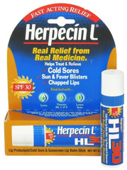 Herpecin L LIP BALM STICK SPF 30 Protectant Sunscreen cold sore .10 Ounce Each