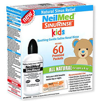 NeilMed Kids Sinus Nasal Rinse All Natural Kit + 60 Premixed Packets