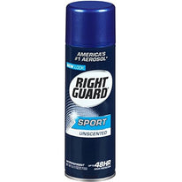 Right Guard Sport Anti Perspirant Deodorant Spray Unscented 6 Ounce Each