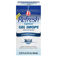 Refresh Optive Gel Drops Lubricant Eye Gel Extended Therapy .33 Ounce