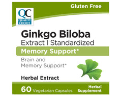 Quality Choice Ginko Biloba Extract Vegetarian Capsules 60 ct