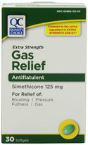 Quality Choice Extra Strength Gas Relief Simethicone 125mg Softgel 30 Count