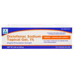 Quality Choice Diclofenac Sodium Topical Gel Arthritis Pain Reliever 3.53 OZ