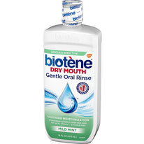Biotene Dry Mouth Gentle Oral Rinse Mild Mint 16 Ounces