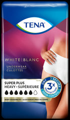 Tena Women XL Super Plus Underwear, Stylish White 14 Ct.