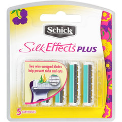 Schick Silk Effects Plus Razor Blade Refills for Women - 5 Count