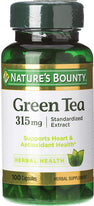 Nature's Bounty Green Tea Extract Capsules 315 Mg 100 Ct