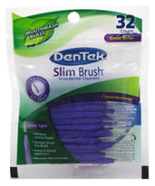 DenTek Slim Brush, Extra Tight, Mouthwash Blast 32 Each