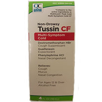 Quality Choice Non-Drowsy Tussin CF Multi-Symptom Cold 4 Ounce