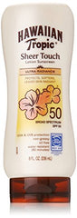Hawaiian Tropic Sheer Touch Lotion Sunscreen Ultra Radiance SPF 50 8 Ounce