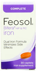 Feosol Complete Bifera HIP & PIC Iron Supplement 30 Caplets