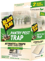 Black Flag Pantry Pest Trap for Moths and Other Pests 2 Glue Traps