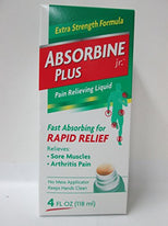 Absorbine Jr. Plus Extra Strength Pain Relieving Liquid 4 Ounce