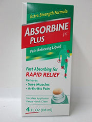 Absorbine Jr. Plus Extra Strength Pain Relieving Liquid 4 Ounce