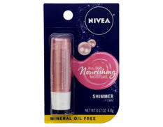 Nivea All-Day Nourishing Moisture Shimmer Lip Care Mineral Oil Free 0.17 oz