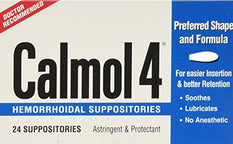 Calmol 4 Hemorrhoidal Suppositories 24 Each