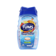 TUMS Smoothies Antacid/Calcium Supplement Assorted Fruit 60