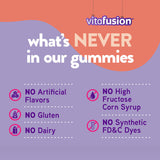Vitafusion Probiotic Gummy Supplements, 70 Raspberry, Peach, and Mango Flavored Nutritional Supplements