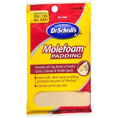 Dr Scholl's Molefoam Padding Two 4-1/8 X 3-3/8 Strips