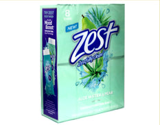 Zest Bath Bar 8PK Soothing Aloe