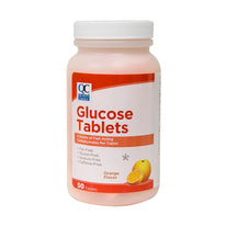 Quality Choice Orange Flavored Glucose Tablets 50 Tablets