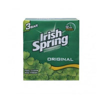 Irish Spring Deodorant Soap Bars Original 3.75  Ounce each Pack of 3 Total 3 Bars