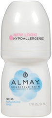 Almay Sensitive Skin Roll-On Fragrance Free Anti-Perspirant & Deodorant 1.7 Ounce