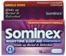 Sominex Nighttime Sleep Aid Maximum Strength 16 Caplets