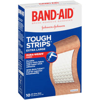 BAND-AID Bandages Tough-Strips Extra Large All One Size 10 Each