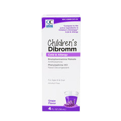 Quality Choice Children's Dibromm Cold & Allergy Liquid Grape 4 Ounce Each