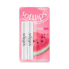 Softlips Lip Protectant Balm Sunscreen SPF 20 Watermelon Twin-Pack